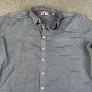 CHICK FIL A  Button Up Shirt Mens Large Blue Gingham Team Style Uniform Employee